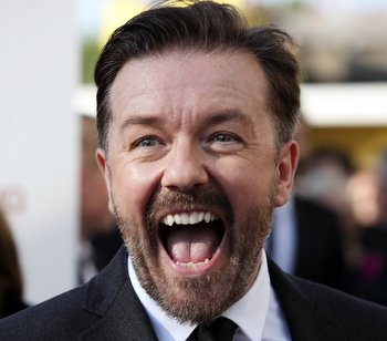 LONDON, ENGLAND - MAY 27:  Ricky Gervais attends The 2012 Arqiva British Academy Television Awards at the Royal Festival Hall on May 27, 2012 in London, England.  (Photo by Tim Whitby/Getty Images)